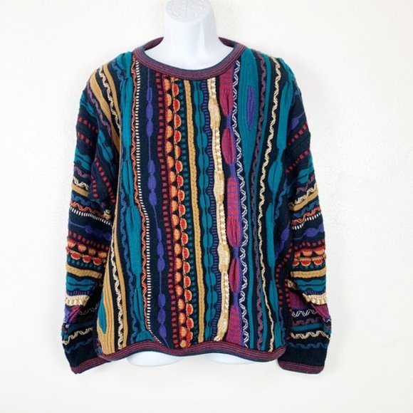 Vintage Other - VINTAGE Bachrach Coogi Style Sweater 90s 3D Knit L
